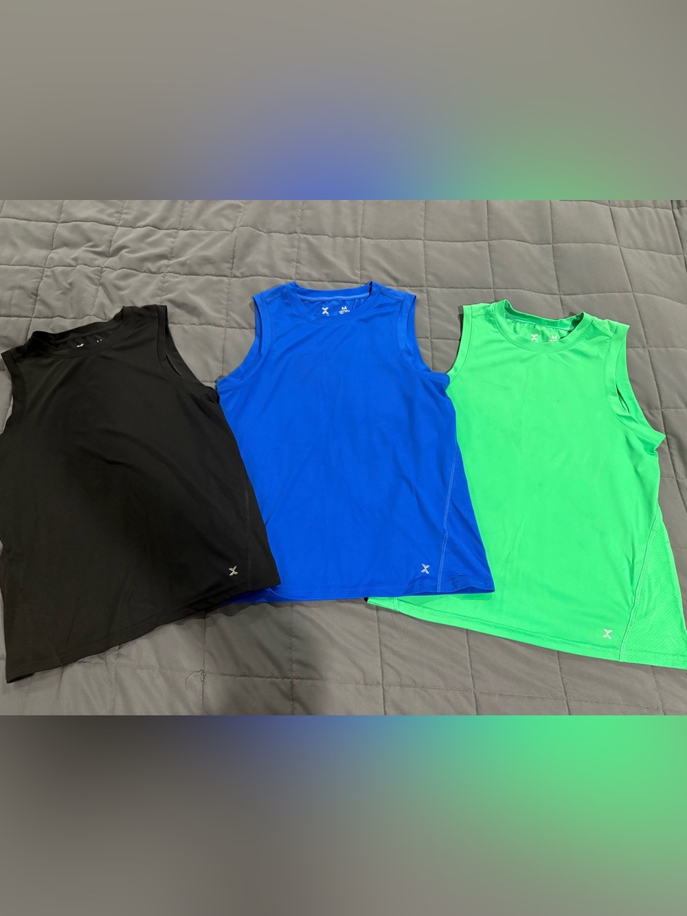 3 boys Xersion 10 / 12 husky Quick Dry training tank tops